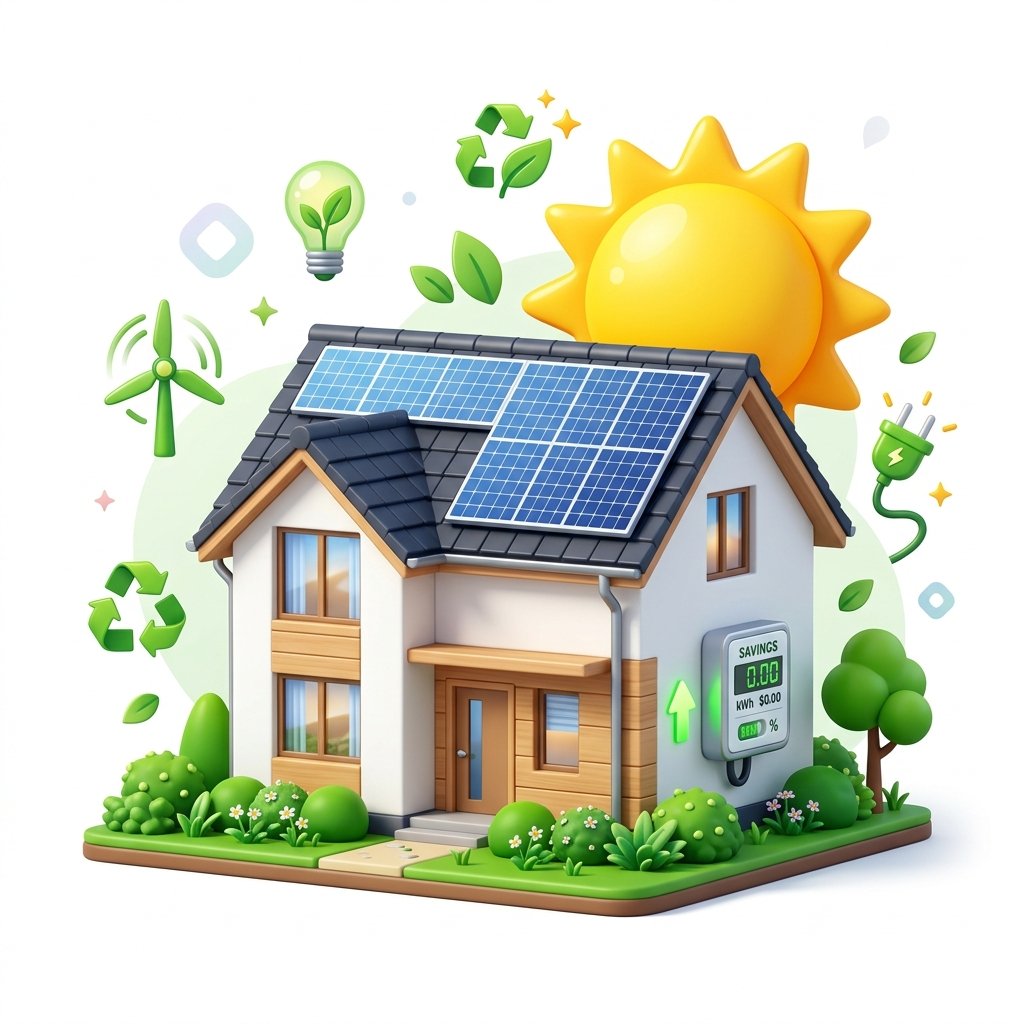 Casa com energia solar fotovoltaica - economia de até 95%