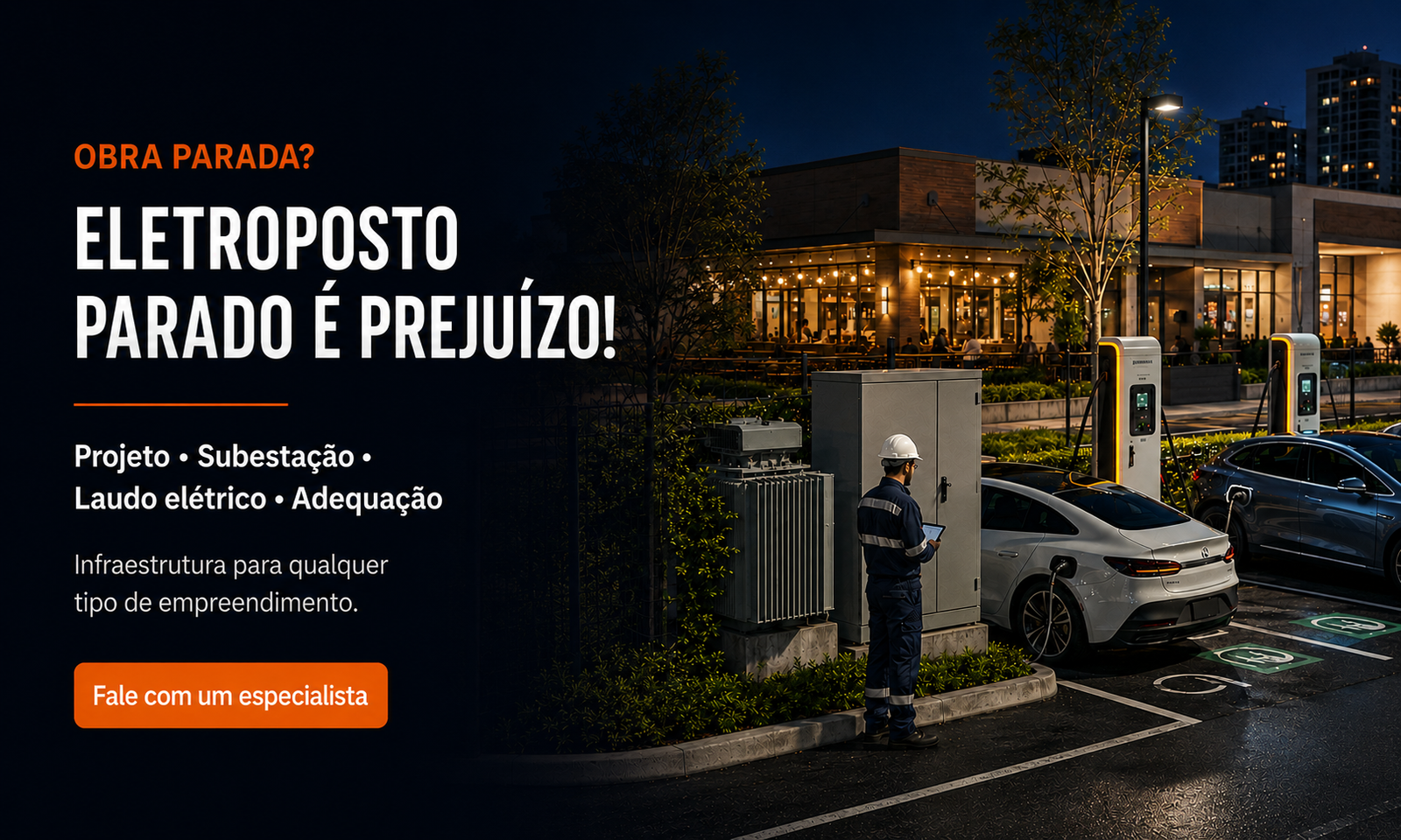 Eletroposto parado é prejuízo